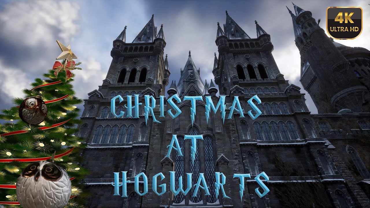 Christmas at Hogwarts / Harry Potter Ambience & Music #christmas #hogwartslegacy