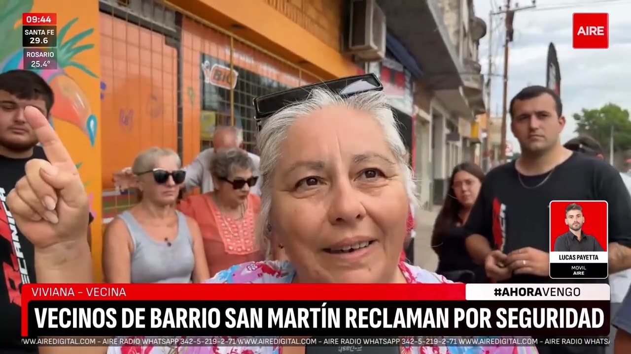 vecinos y comerciantes de barrio San Martín reclaman más SEGURIDAD y presencia policial