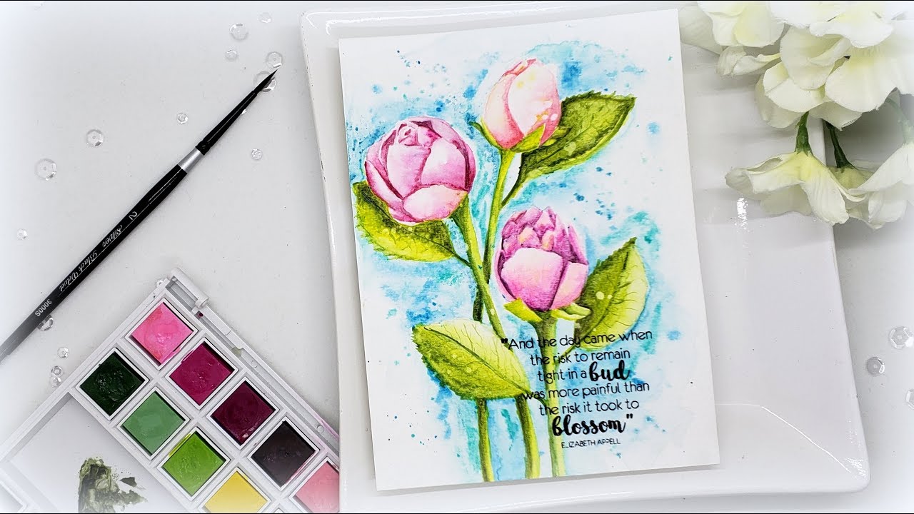 Altenew 36 Watercolor Review: Girls Trip Story One