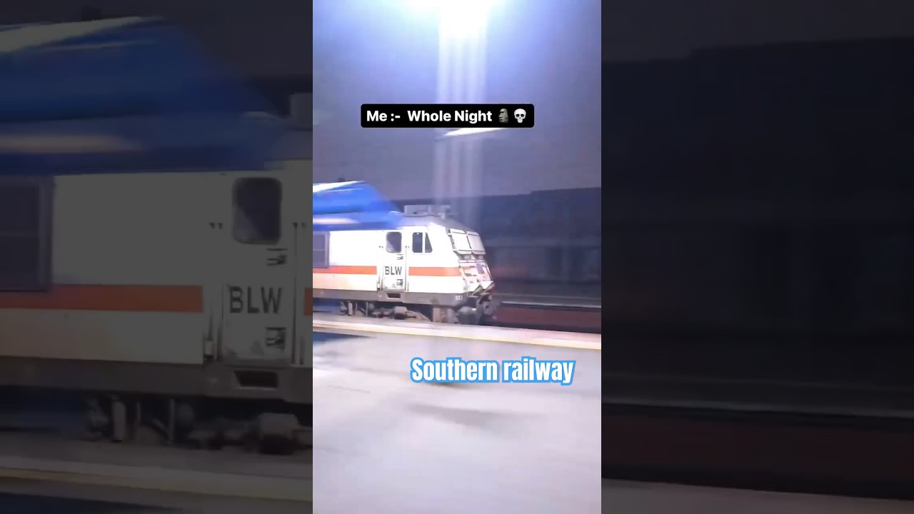 Night ride on WAP-7 Loco Engine | Indian railways | #indianrailways #motivation #shortvideo #travel