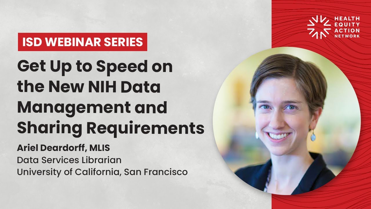 Get Up to Speed on the New NIH Data Management and Sharing Requirements