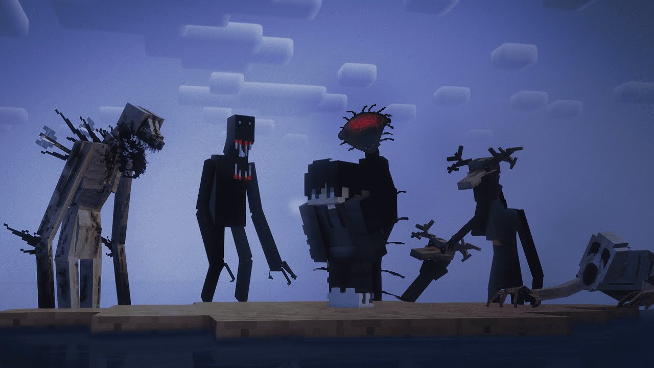 Joguei Raft no Minecraft com 100 mods de terror e me arrependi