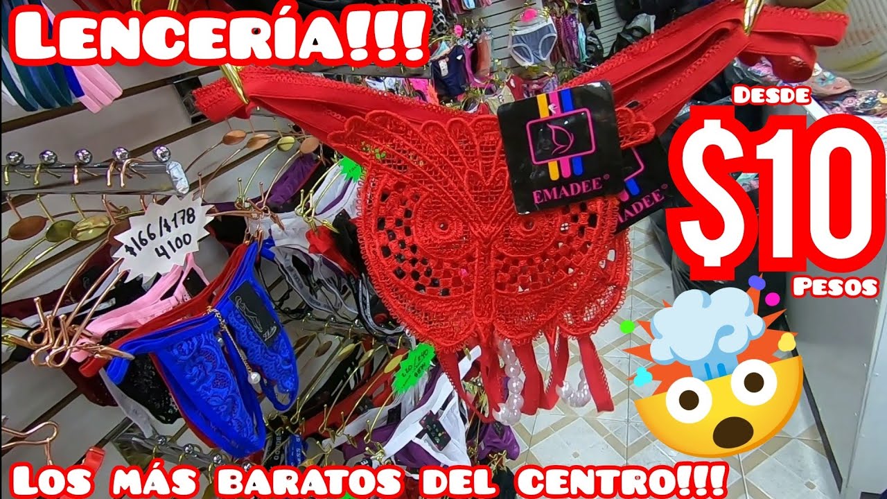 🤯LA TIENDA DE 🔥LENCERÍA MAS BARATA DEL CENTRO | BIKINIS TANGAS LIGUEROS PANTALETAS CACHETEROS BOXER🤑