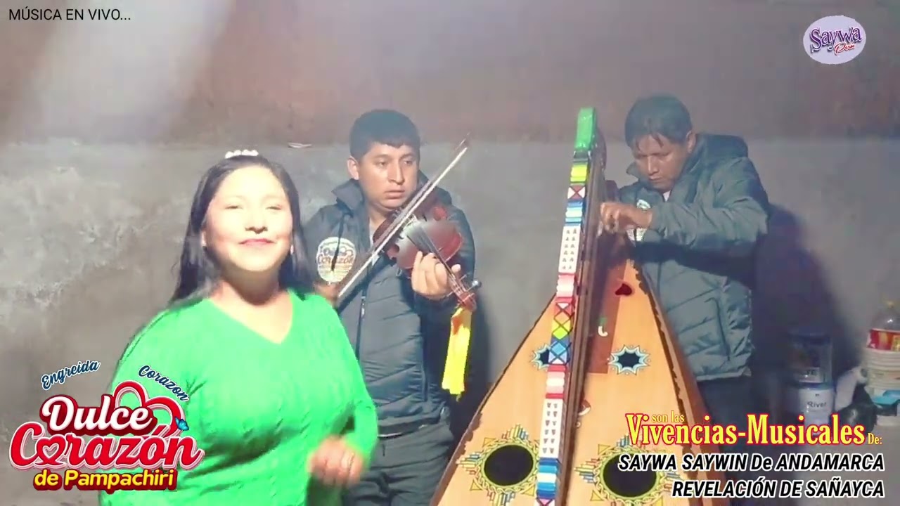 DULCE CORAZÓN❣ DE PAMPACHIRI / SAYWA SAYWIN Y REVELACIÓN MIX HUAYNOS CLÁSICOS CON ARPA Y VIOLÍN 🎶