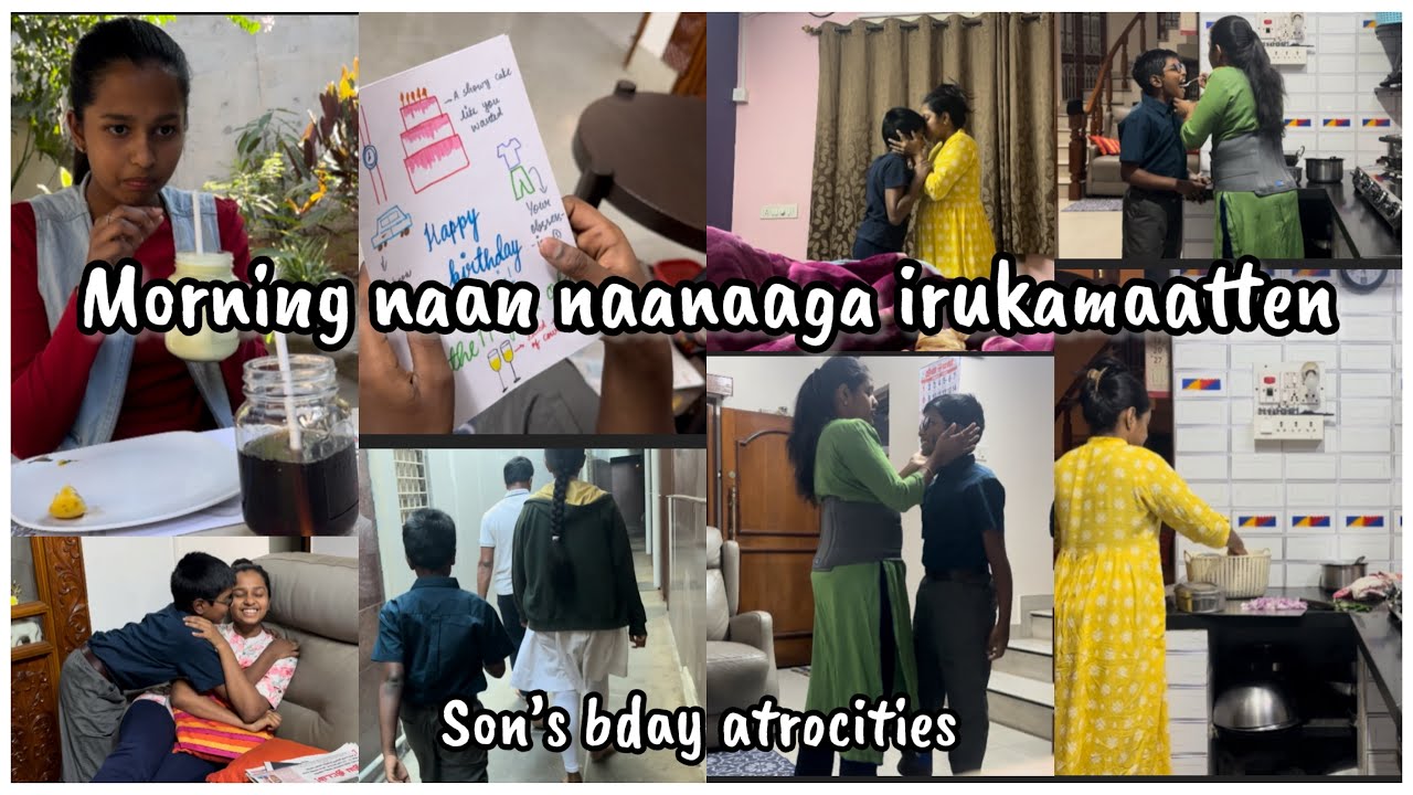 Day Routine sutthamaa maariduchi || Yashwin B’day Vlog || Noodles,Payasam || eating out/Sibling love