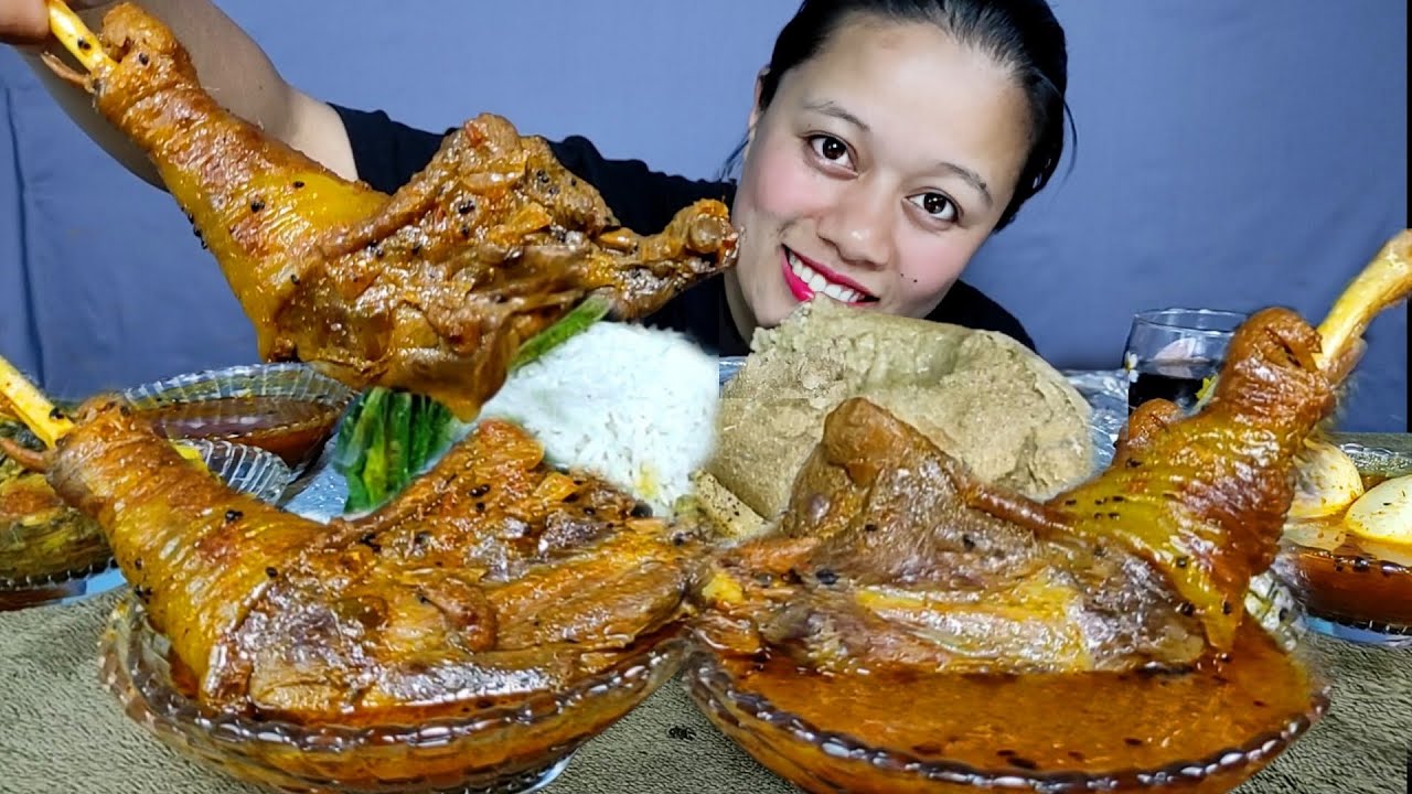 LOCAL CHICKEN CURRY WITH DHIDO,GHEE,EGG CURRY, JARINGO SAAG, EXTRA GRAVY,COKE AND RICE MUKBANG