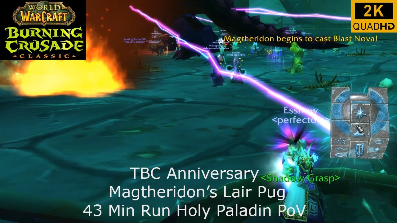 WoW TBC Anniversary | Magtheridon's Lair PuG 43 Min Run | Holy Paladin PoV | 2K