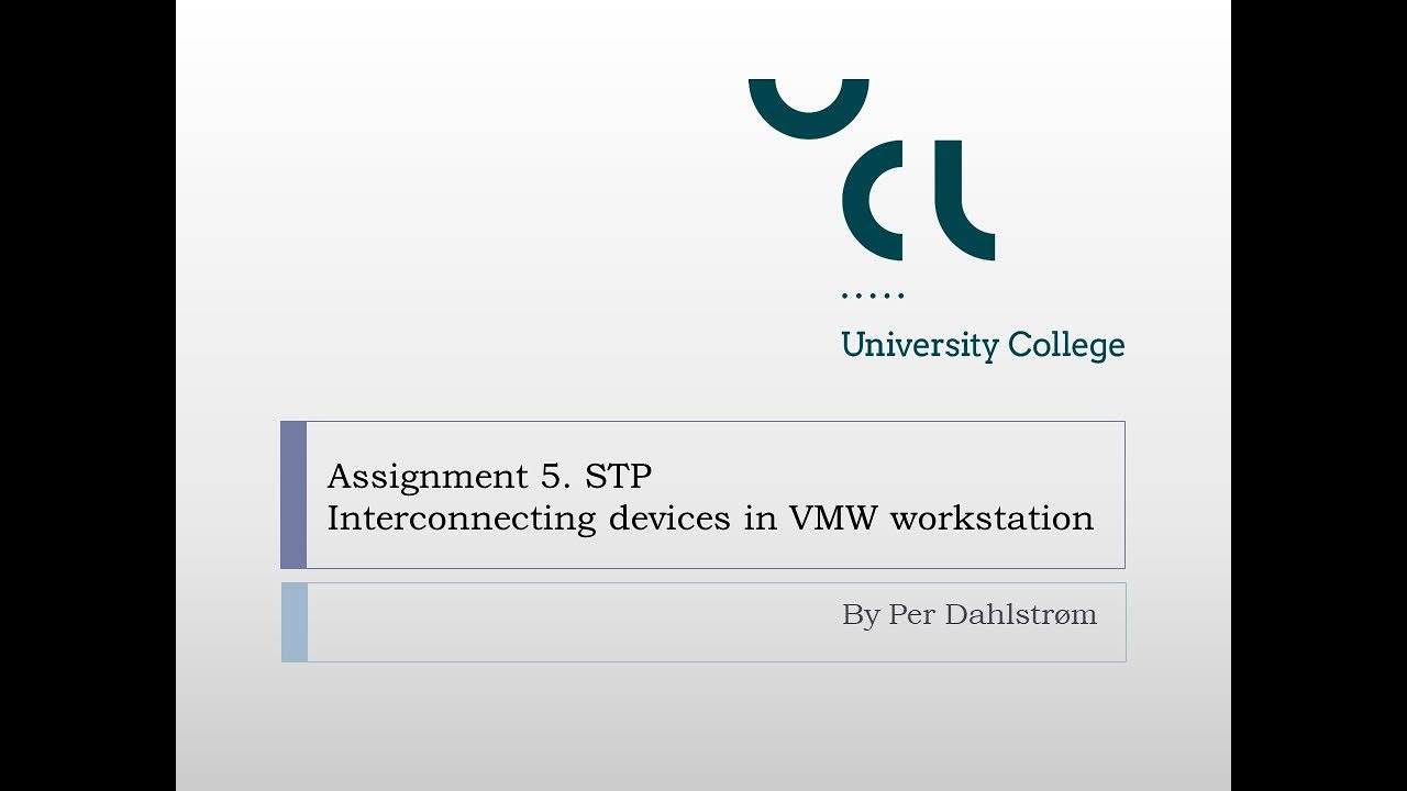 Ass5 Part 6: Interconnecting switches and PCs in VMWW