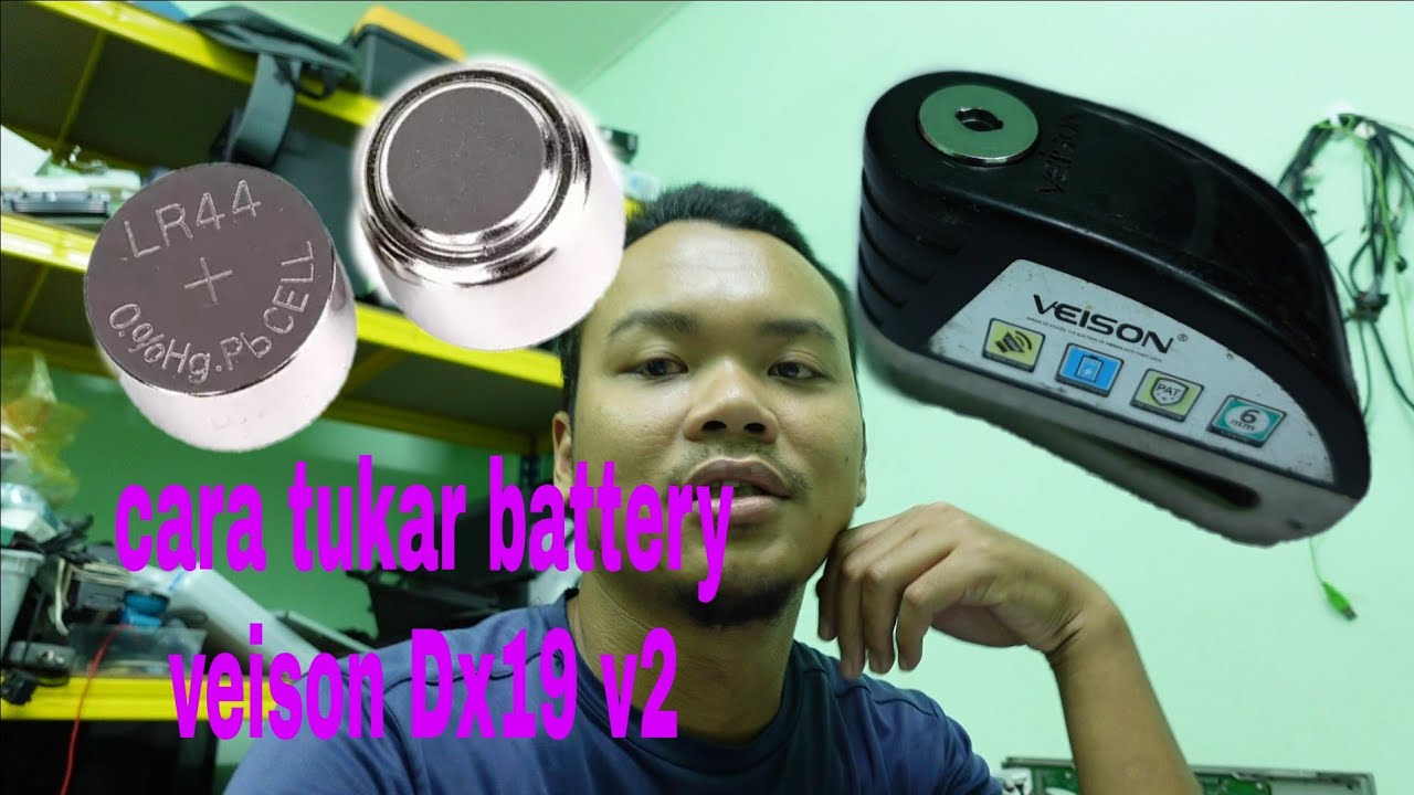 cara tukar bateri kunci Veison DX19