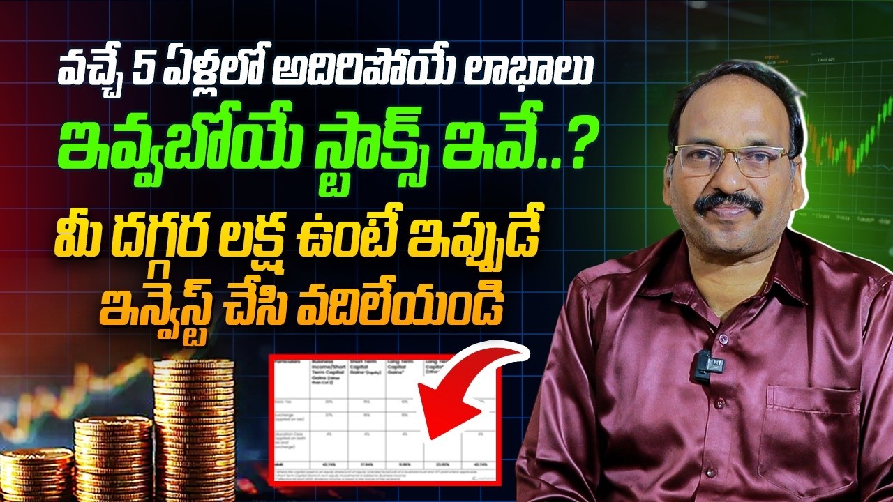 Build Long-Term Wealth Creation || 5-Year Investment Strategy || Returns || Rama Chandra Murthy