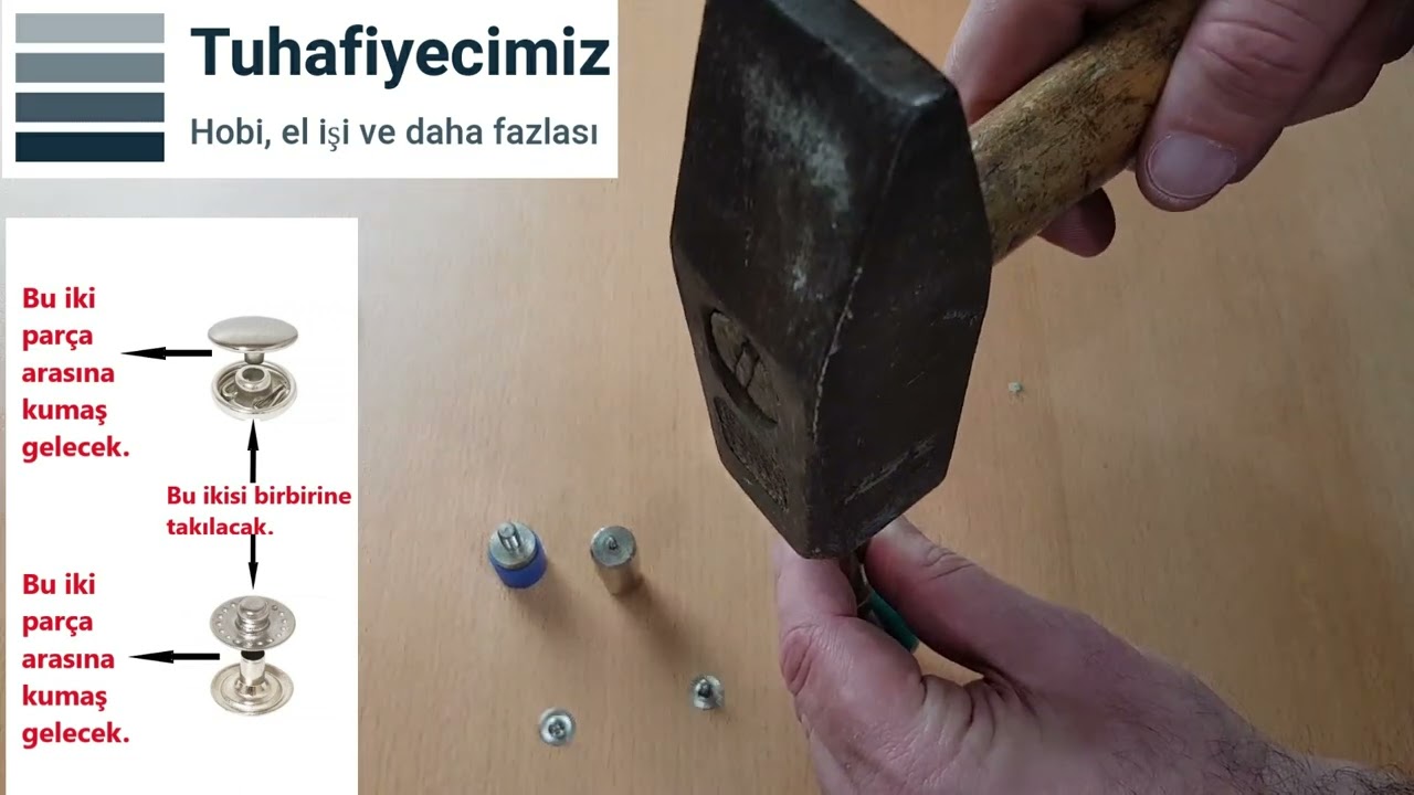 Tuhafiyecimiz Elde Vurma Kalıp Aletiyle Çıtçıt Çakımı