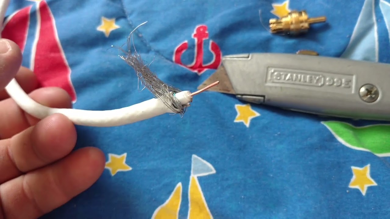Emergency VHF Antenna made from TV  Coaxle Cable