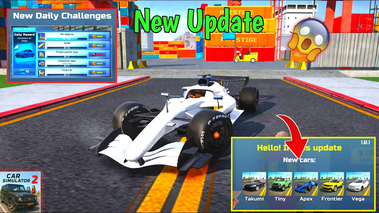 New Port & New 5 Cars😱 IN Car Simulator 2 New Update Android Gameplay (Hindi/English)