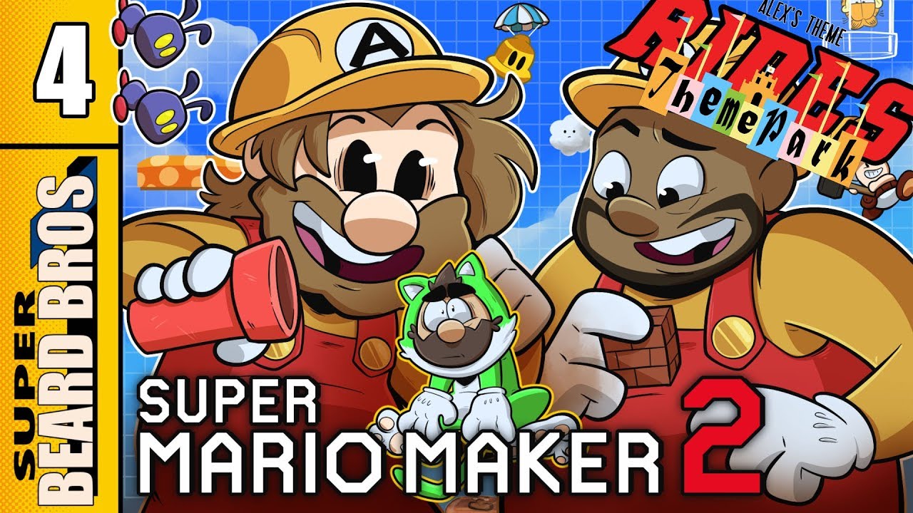 Theme Parks Rides 4 | Super Mario Maker 2 | Super Beard Bros.