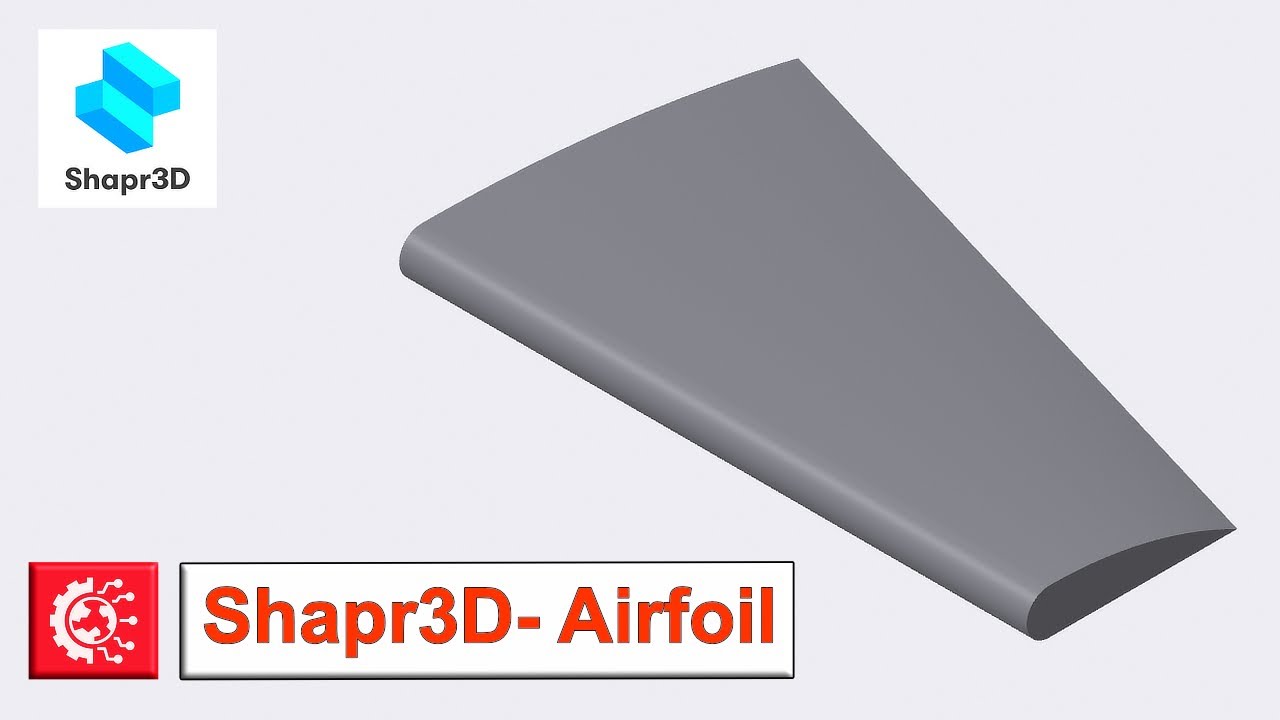 Shapr3D- 3D-модель профиля крыла