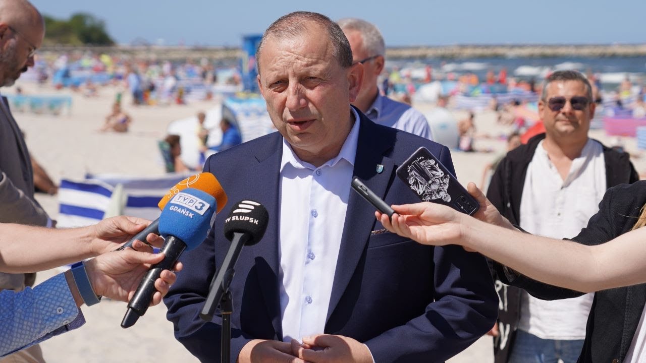 BURMISTRZ USTKI zabiera głos w sprawie REMONTU FALOCHRONÓW | KONFERENCJA PRASOWA