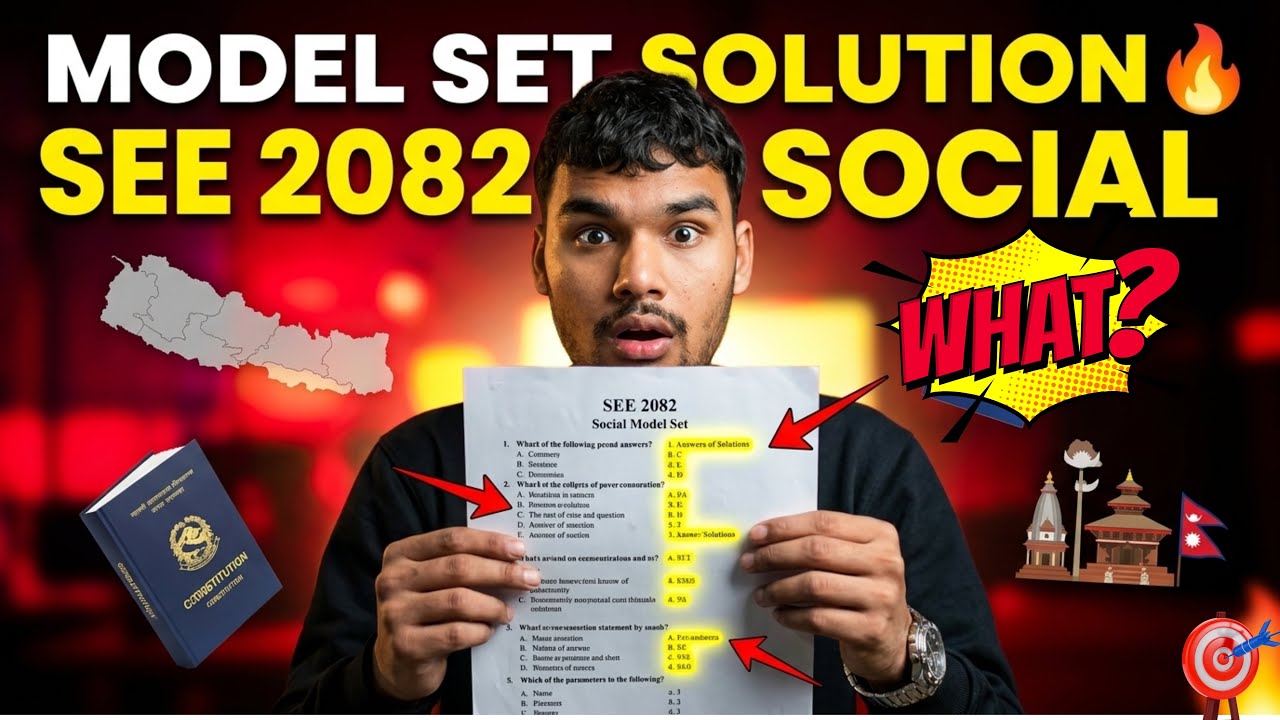 📚 SEE 2082 Social Model Set Full Solution 🔥 | Class 10 Social Studies Important Answers