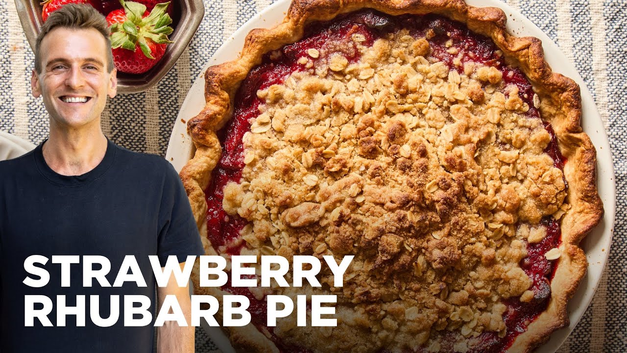 Roasted Strawberry Rhubarb Pie