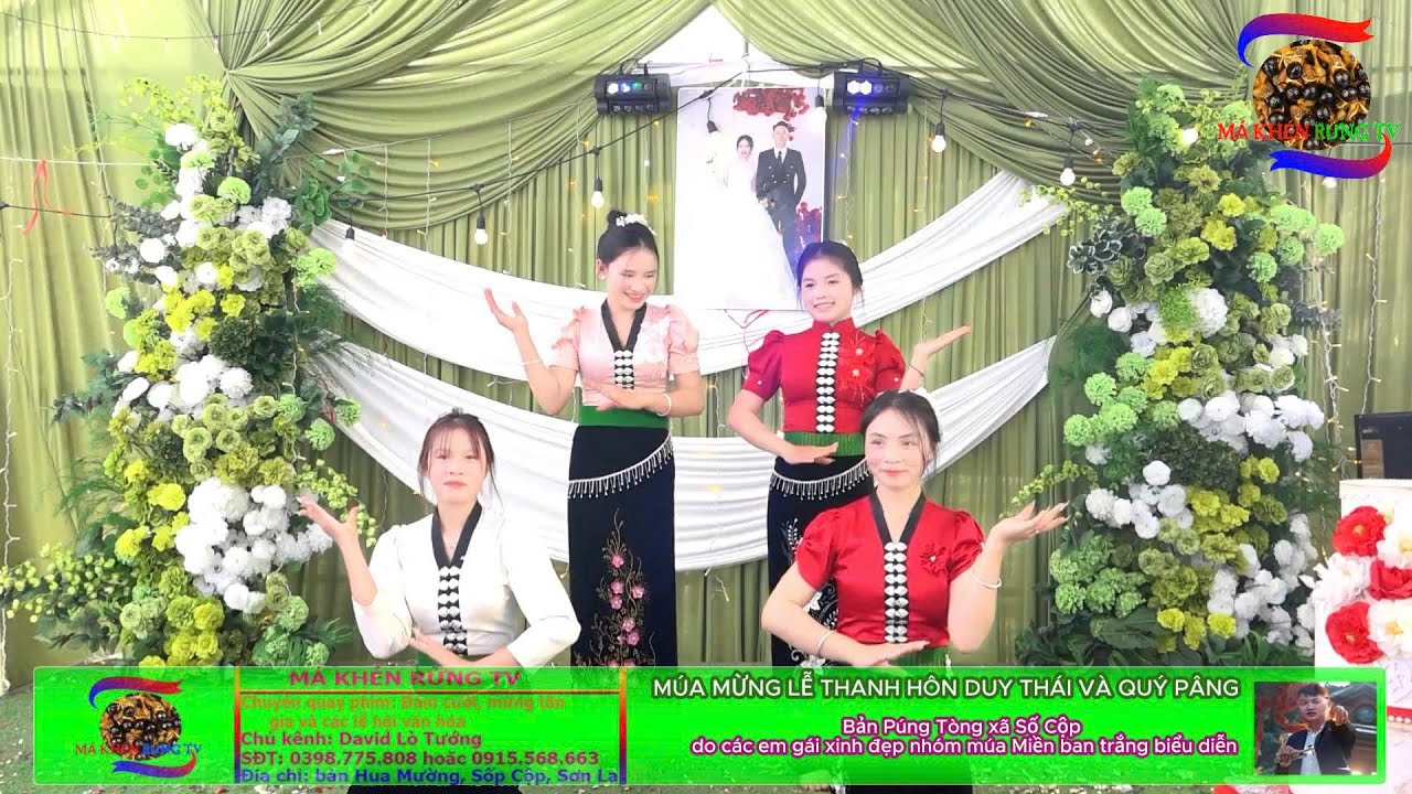 MÚA MỪNG LỄ THÀNH HÔN | hai em Duy Thái và Quý Pâng do đội văn nghệ Miền ban trắng biểu diễn