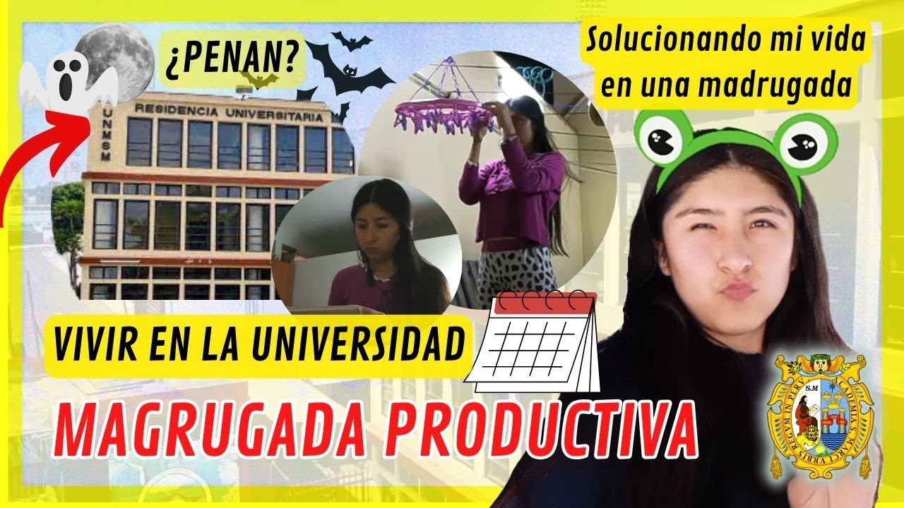 MADRUGADA "PRODUCTIVA" como RESIDENTE en UNMSM😱 *RESIDENCIA UNIVERSITARIA San Marcos😎 Beca vivienda