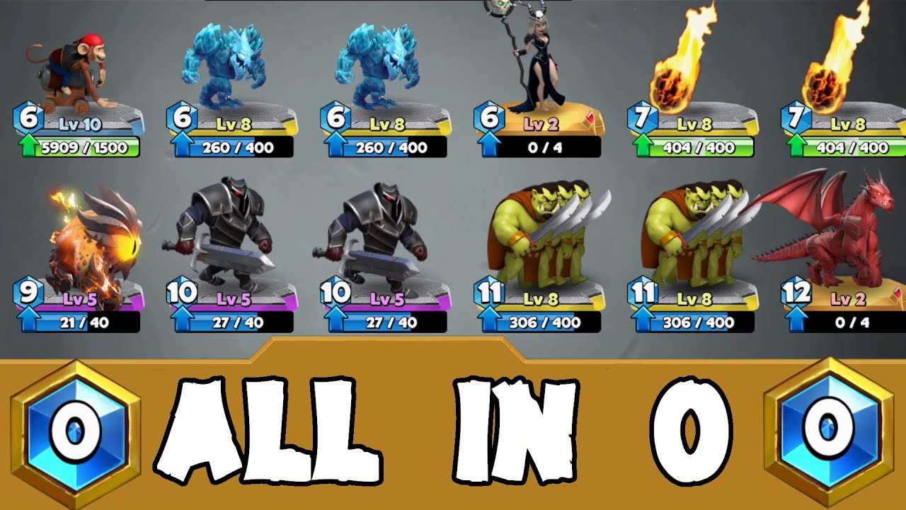 Castle Crush  🏰 Best Strategy   😱 😱  Dragon And Black Knight - All In 0 GamePlay 🔥  - LVL 10