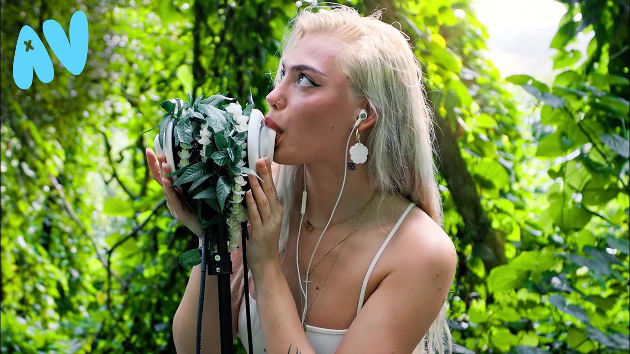 ASMR kauai jungle girl whispers and nibbles your ears