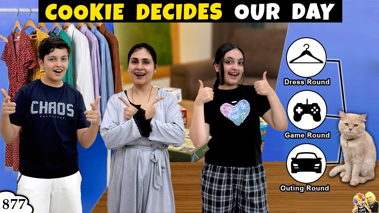 COOKIE DECIDES OUR DAY | Ep 877 | Family Life Vlog | Aayu and Pihu Show