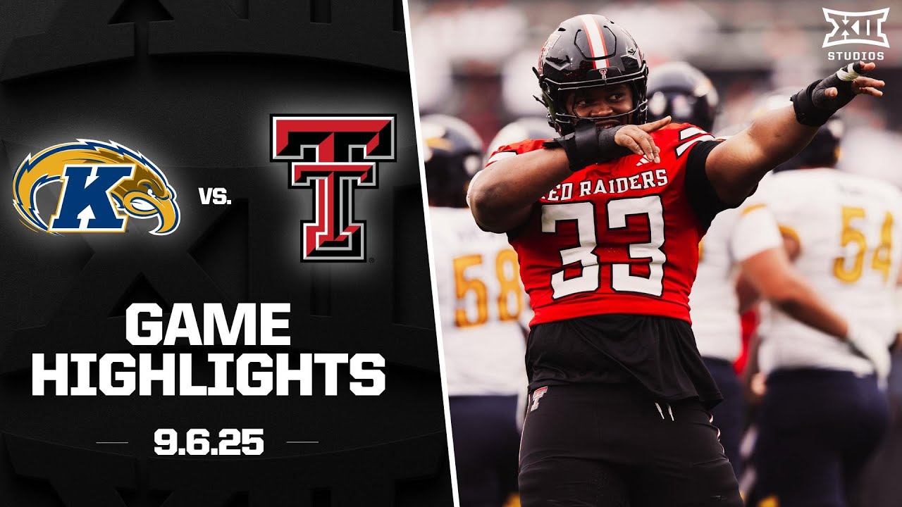 Kent State vs. #24 Texas Tech Game Highlights | 2025 Big 12 Football