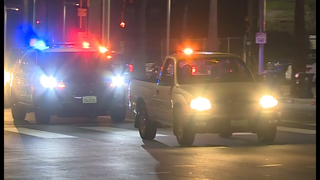 Dec 15th, 2020 - Stolen Vehicle Stop by LAPD in Exposition Park, CA