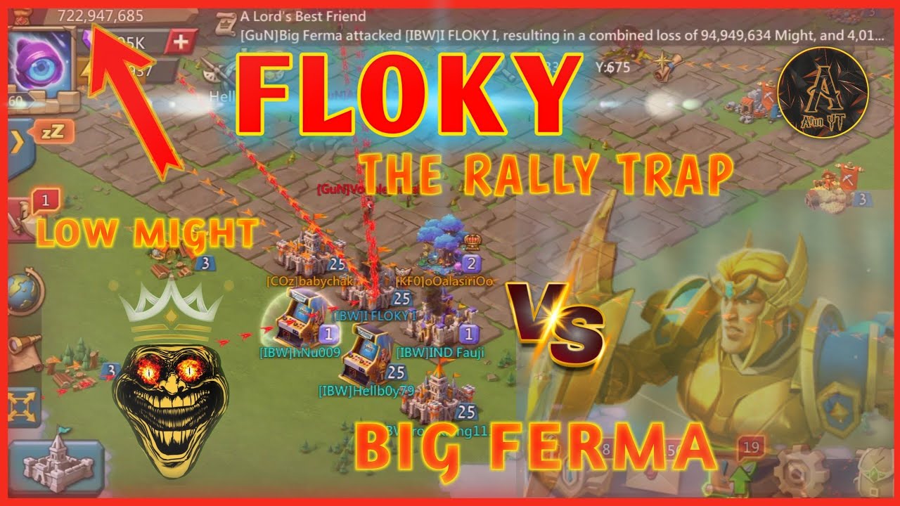 FLOKY THE TRAP v/s STRONGEST GUILDS IN KINGDOM || Lords Mobile