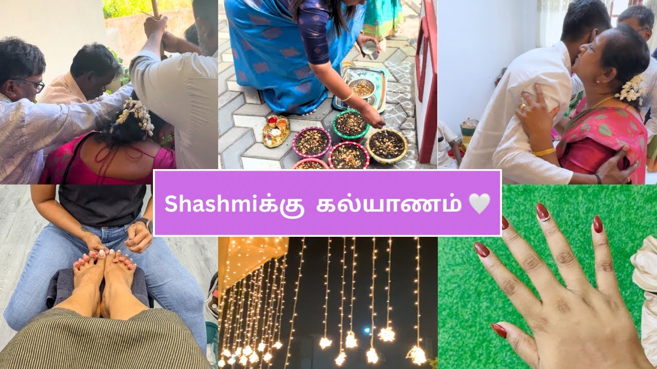 🇱🇰Wedding Vlog💕 | PART 1 | பொன்னுருக்கல் | பந்தக்கால் | நவதானியம் போடுதல் | wedding preps | Shashmi