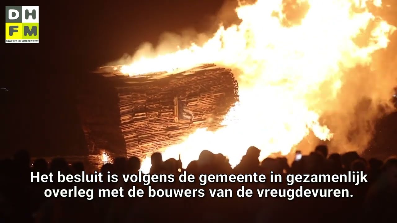 Vreugdevuren Duindorp en Scheveningen om 21.30 uur al ontstoken &bull; Rechtszaak Richard de Mos wankelt