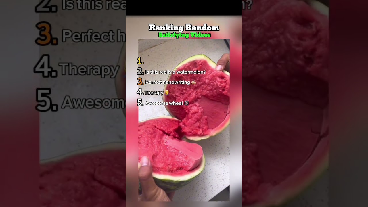 Ranking Random Satisfying Videos    #best #shorts #tiktok