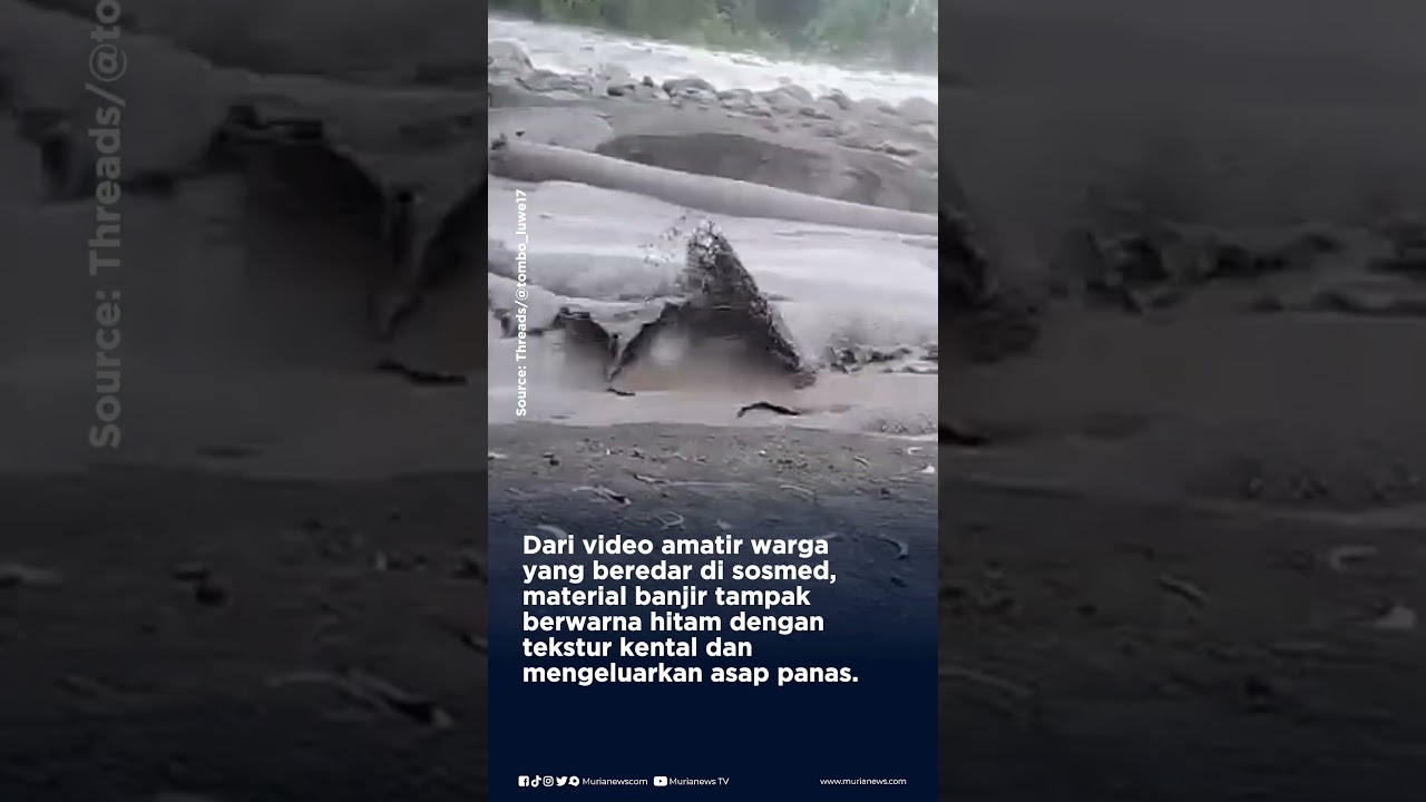 Lahar Panas Menerjang Sumberlangsep, 9 Rumah Terendam Material Panas