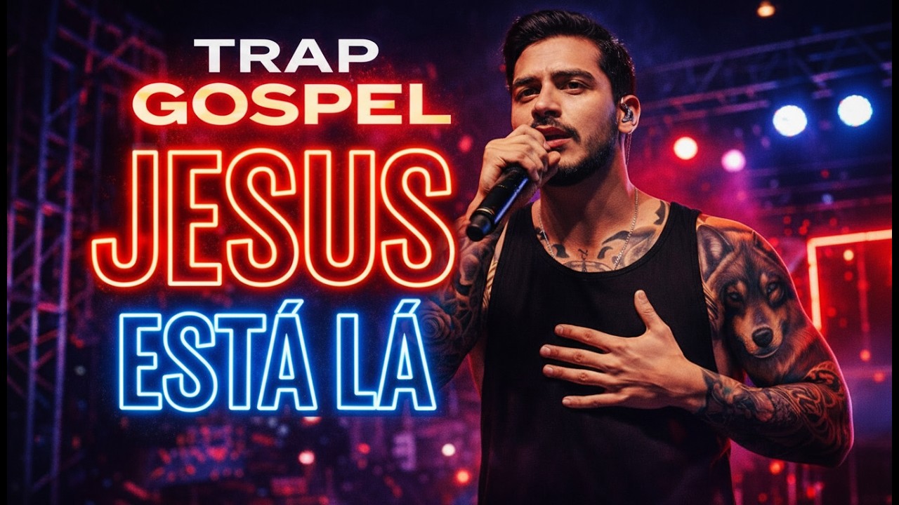 Jesus está lá - Trap Gospel - 🔥 Lyric Video 🎶