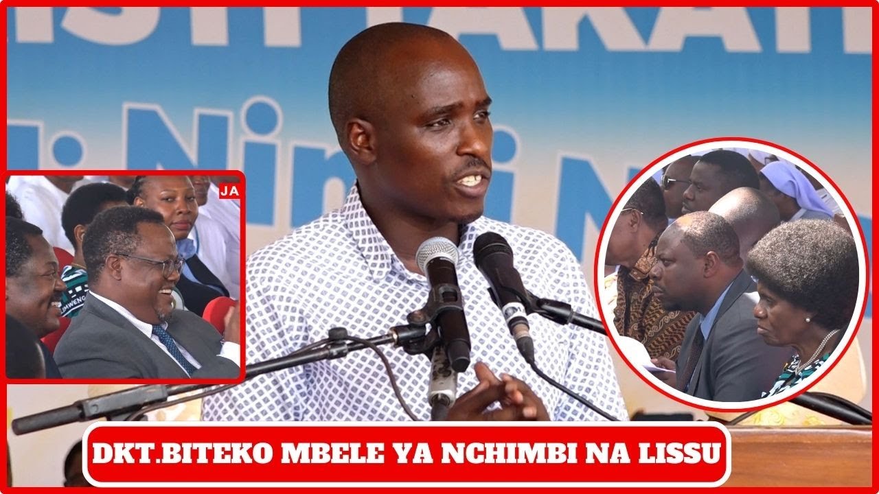 HOTUBA NZITO YA DKT. BITEKO LEO MBELE YA LISSU NA NCHIMBI, 