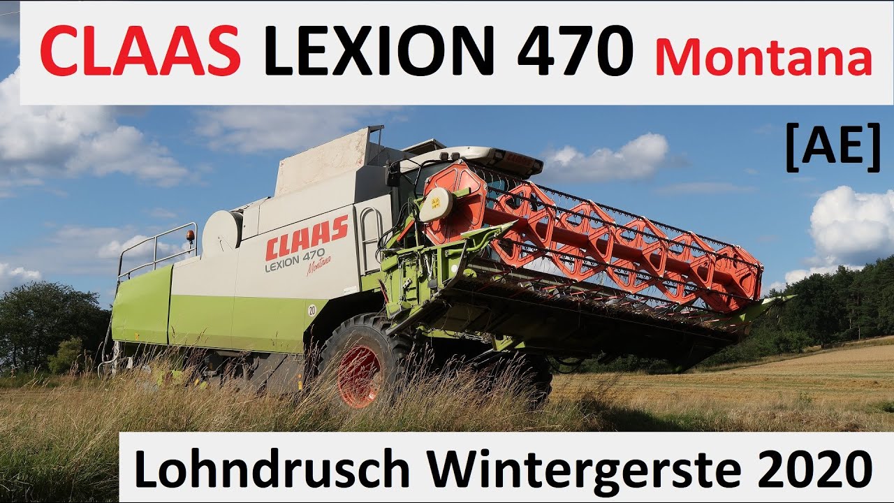 Kasparhof im Lohn | Wintergerste dreschen mit Claas Lexion Montana 470 am Judenberg - Alex E AE