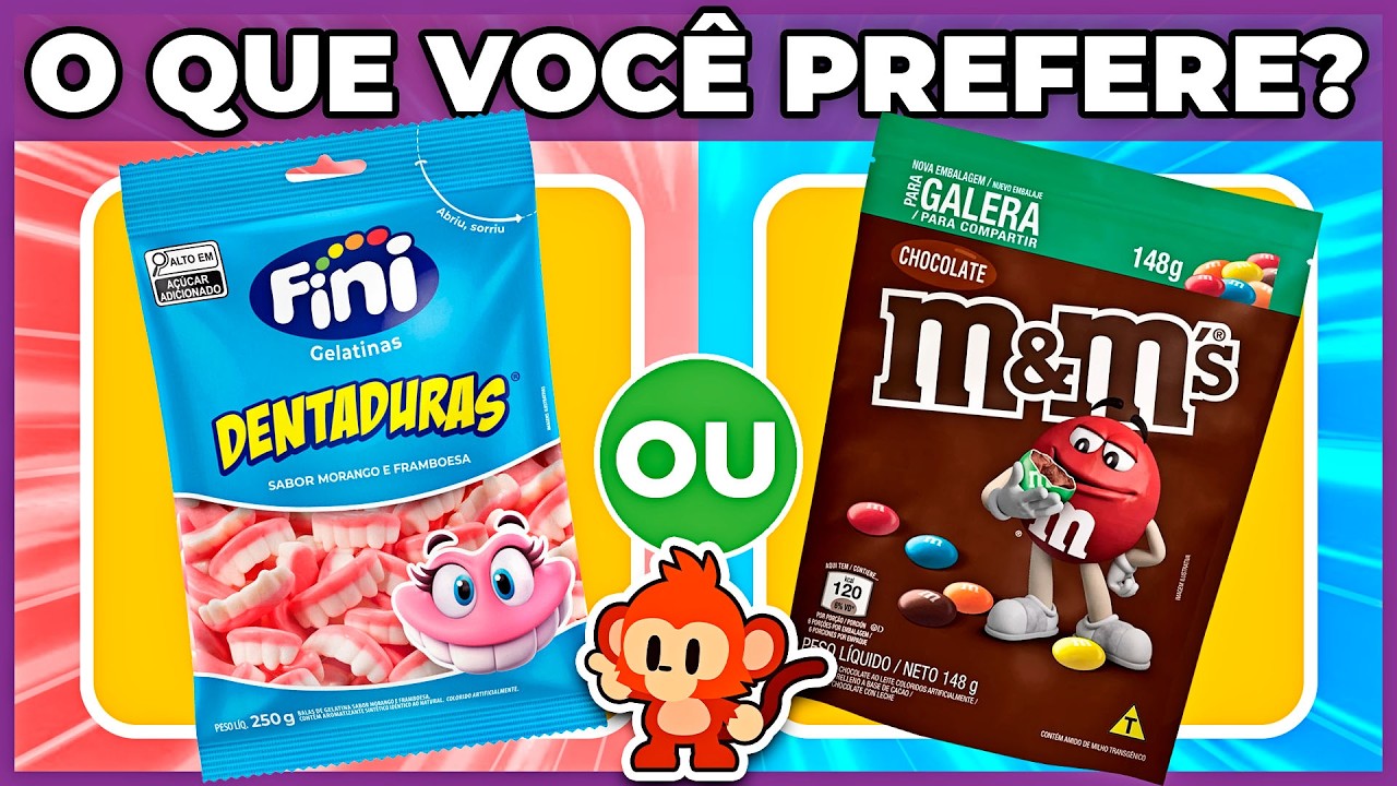 🔄 O QUE VOCÊ PREFERE? Edição: COMIDAS FAMOSAS 🍔 🍟  jogo das escolhas #oquevoceprefere #macaquiz