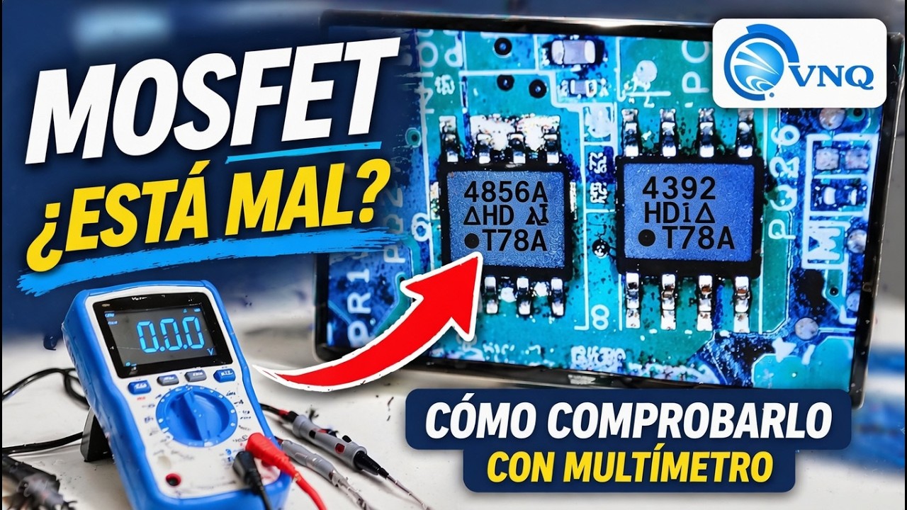 CÓMO COMPROBAR TRANSISTOR MOSFET de 8 pines