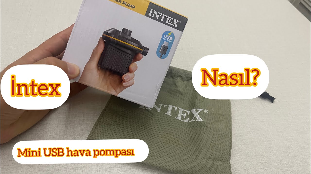 İntex quick fill USB mini hava pompası / İntex quick fill USB air pump #intex #kamp