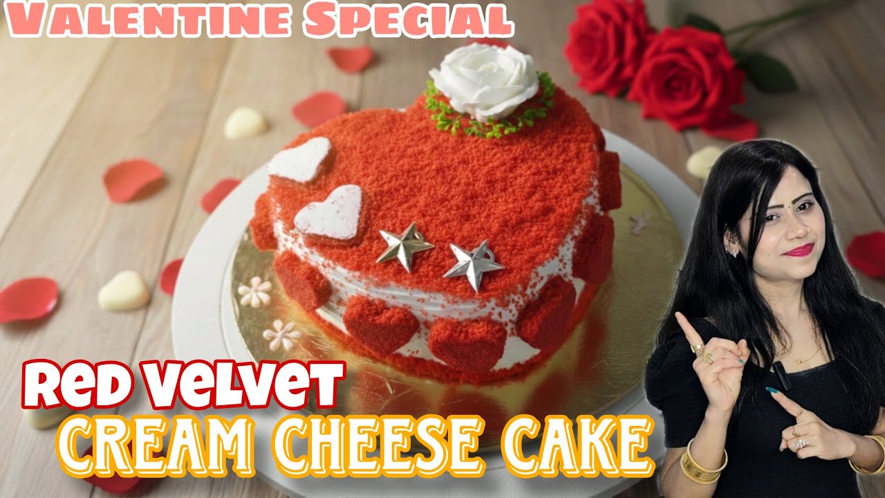 Soft, Creamy & Super Spongy ❤️ Authentic Red Velvet Cream Cheese Cake | Valentine Special 🎂🤤
