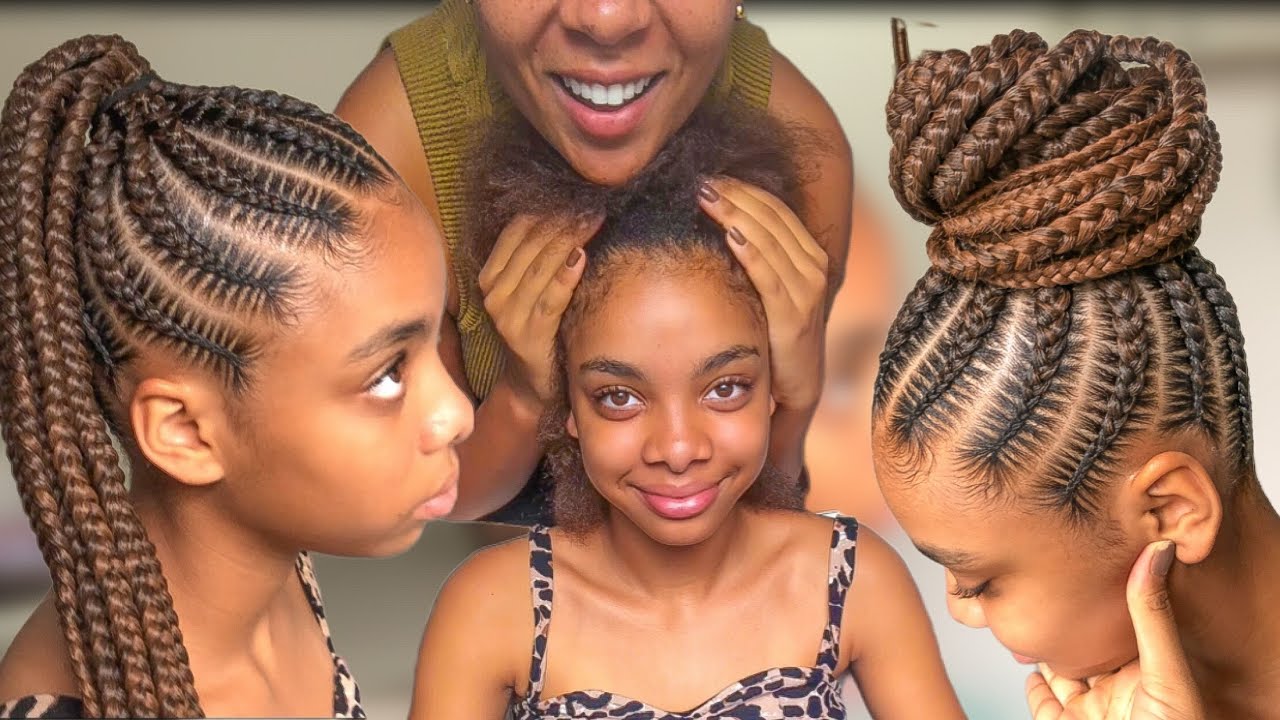 COMO FAZER TRANÇA NAGÔ RABO DE CAVALO (Abacaxi) PONYTAIL BRAIDS  ✨