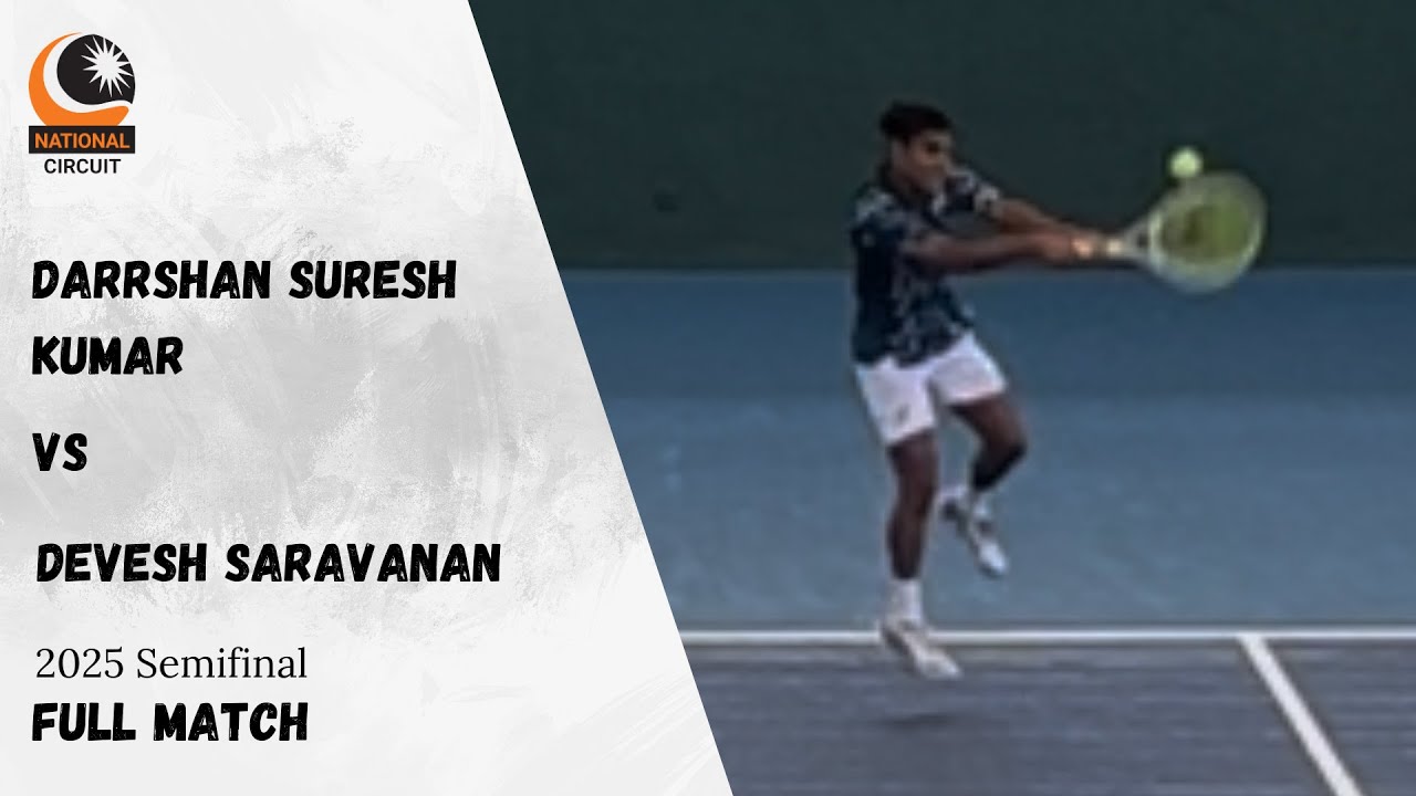 Darrshan Suresh Kumar vs. Devesh Saravanan | Tennis Malaysia National Circuit 2025 (Leg 1) Semifinal