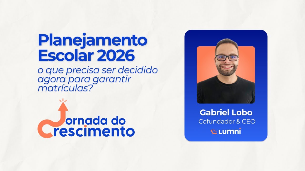 Planejamento Escolar 2026 | Live Jornada do Crescimento #01