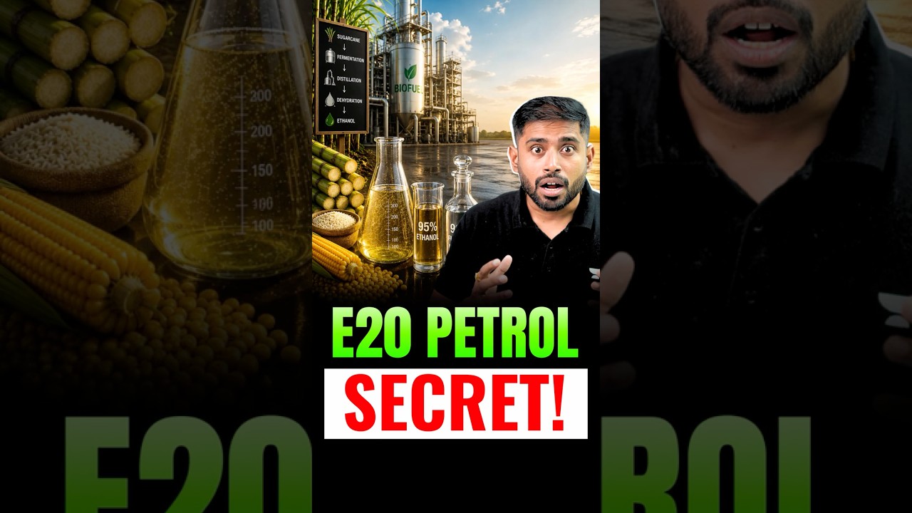 Why is India Promoting E20 Petrol? | Ethanol Explained for UPSC | Sudarshan Gurjar
