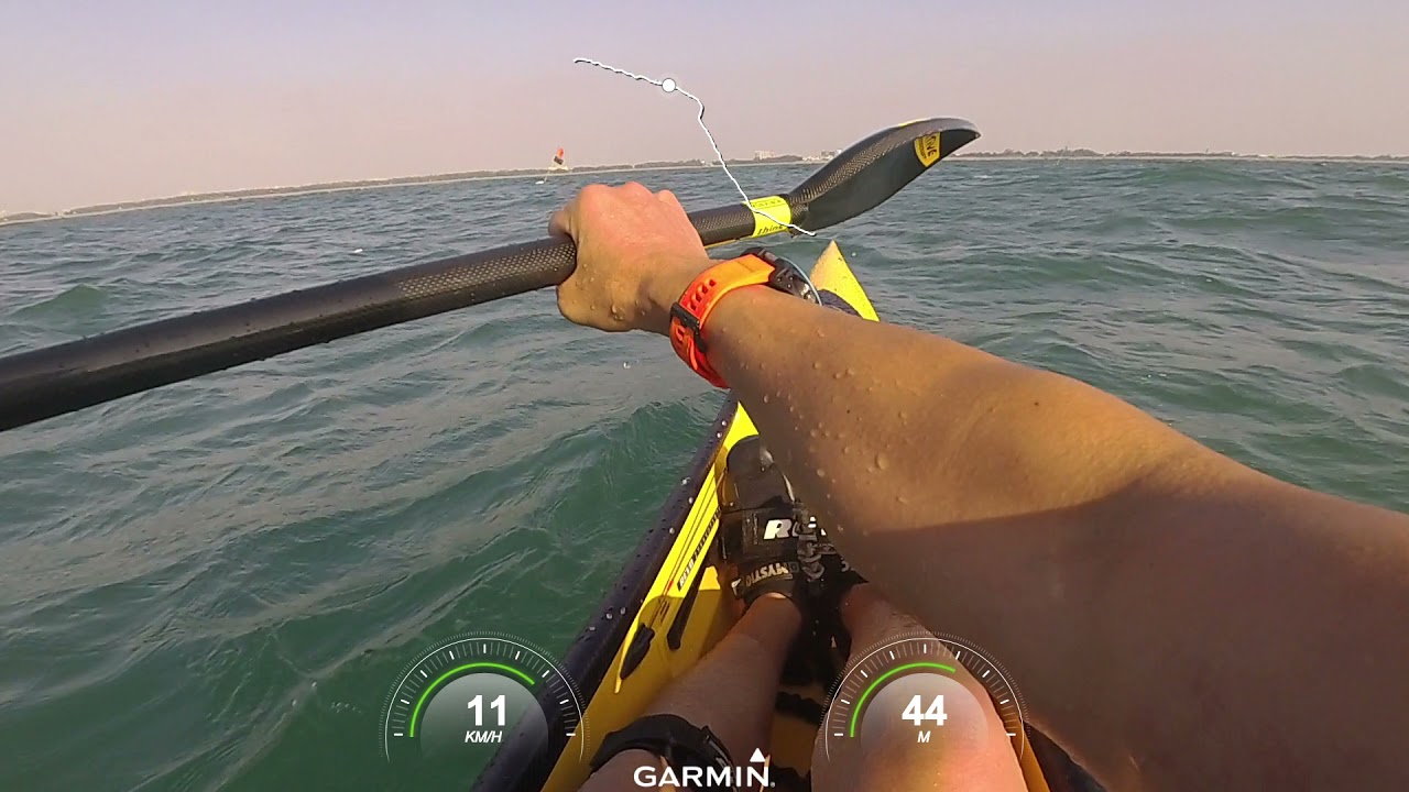 Revo R1 surfski  downwind