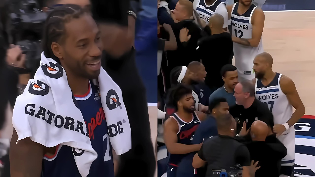 Clippers vs Timberwolves Postgame Chaos Players Fight for Game Ball Kawhi Leonard Reaction