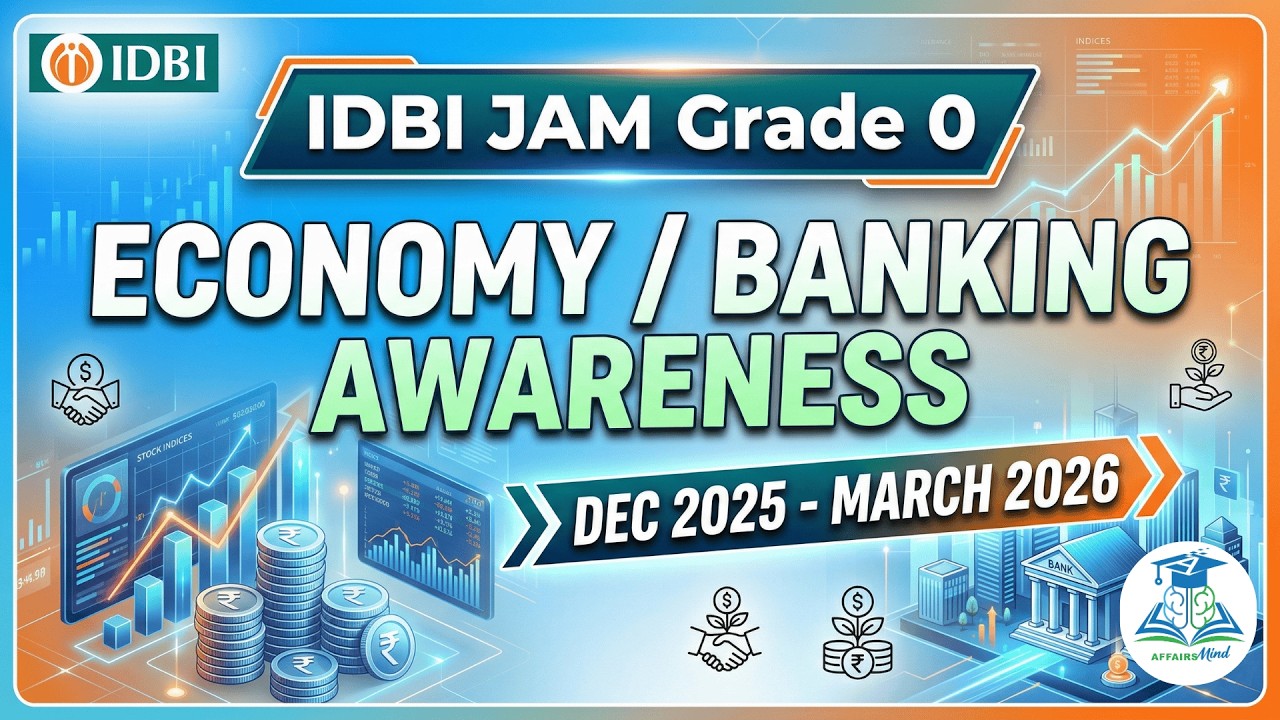 IDBI JAM Grade O Economy Banking Awareness - Dec 2025  March 2026