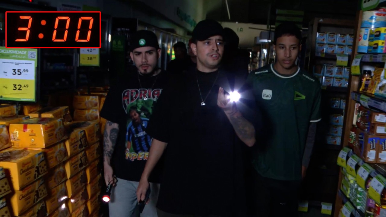 INVADIRAM UM SUPERMERCADO AS 3 DA MANHÃ!!!