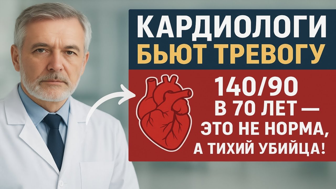 Кардиологи БЬЮТ ТРЕВОГУ: 140/90 в 70 лет — это НЕ норма, а тихий убийца!